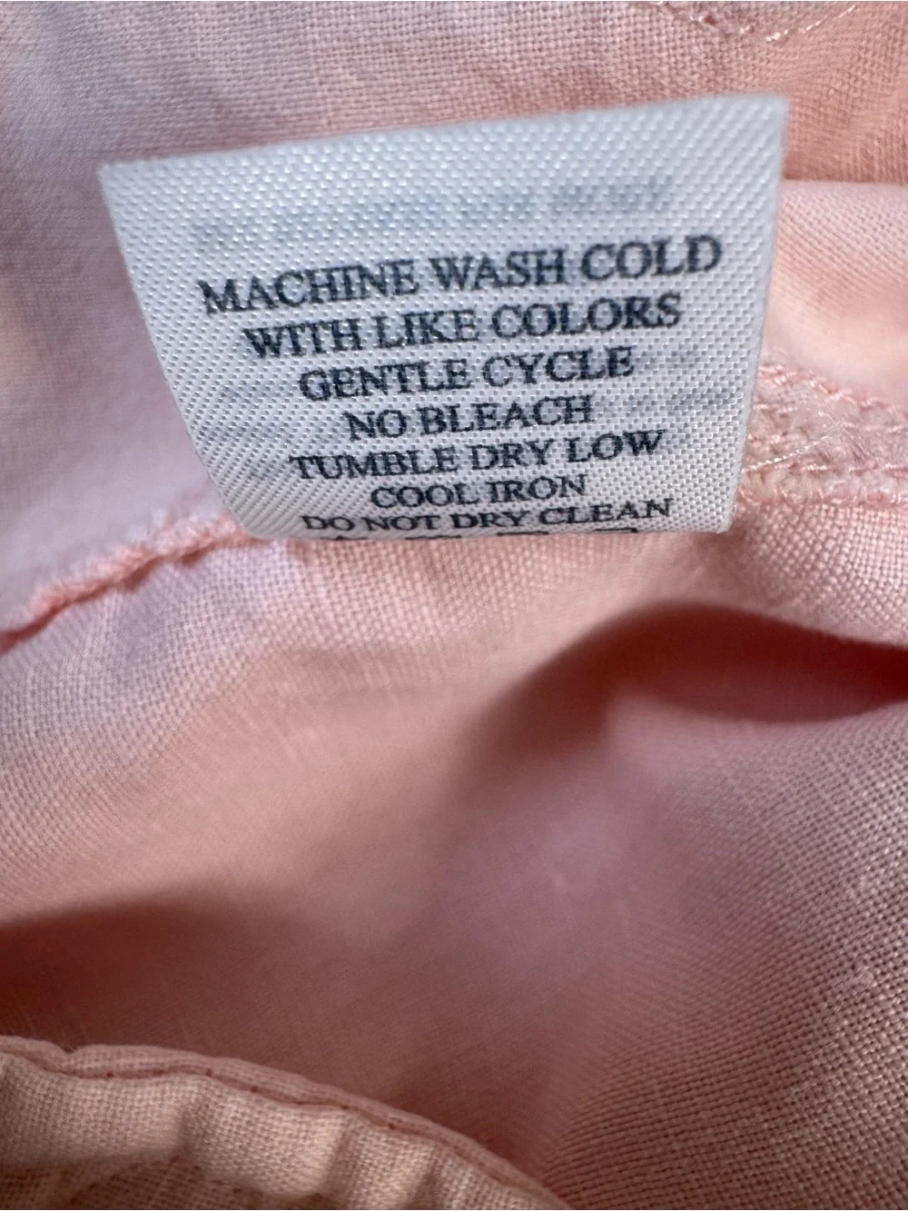 Faherty Light Pink Flat Front Linen Cotton Blend Shorts Size 38
